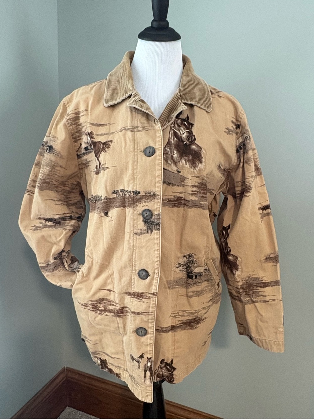 🐴🤎 Vintage Equestrian Chore Coat from Bit & Bridle